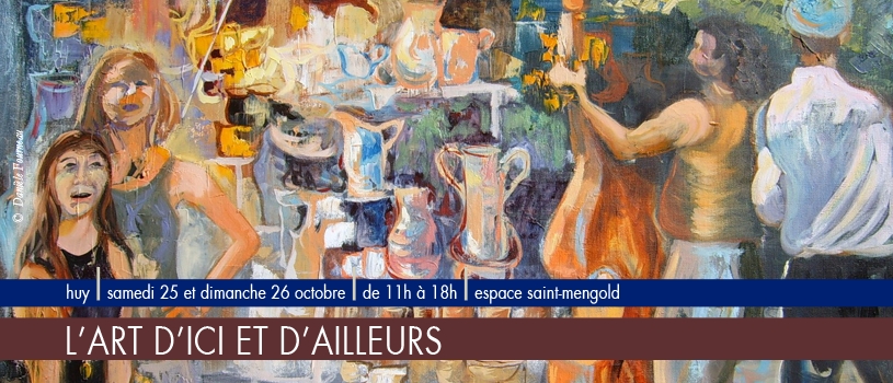 Illustration. L|Art d’ici et d’ailleurs. Expo collective d'artistes belges et des pays de l|Est. 2014-10-24